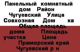 Панельный 3комнатный дом › Район ­ Чугуевский › Улица ­ Совхозная  › Дом ­ 21 кв.1 › Общая площадь дома ­ 68 › Площадь участка ­ 11 › Цена ­ 1 300 000 - Приморский край, Чугуевский р-н, Цветковка с. Недвижимость » Дома, коттеджи, дачи продажа   
